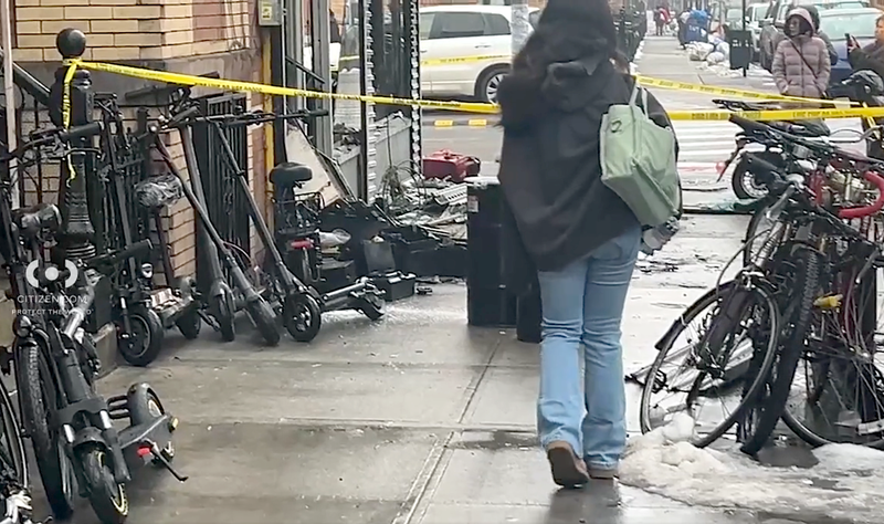The fire marshal was investigating the cause of the fire