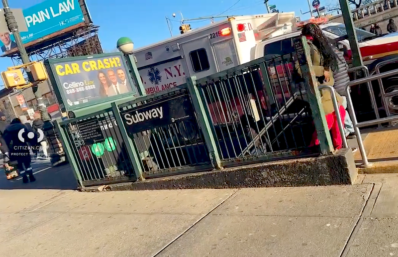 The victim was struck by a southbound 2 train at the station