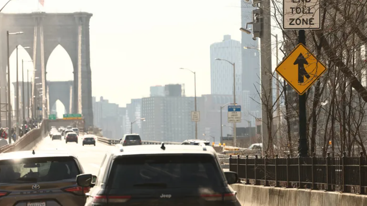 El peaje por congestión en NYC recauda $48.6 millones en su primer mes
