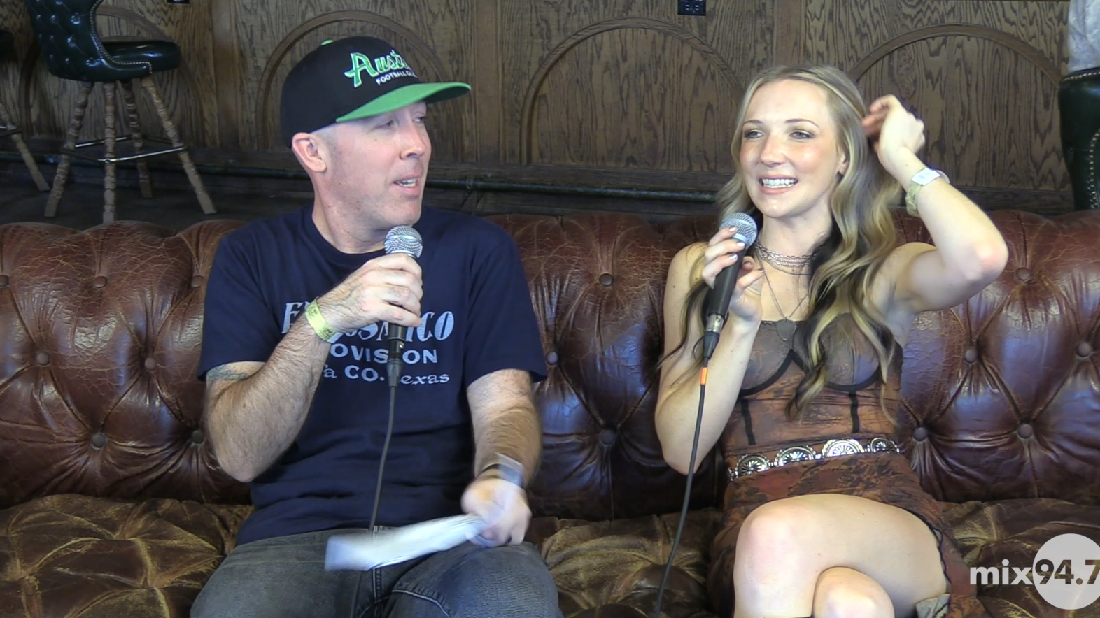 Sean Mack Backstage at West of The Fest with Sarah Mootz