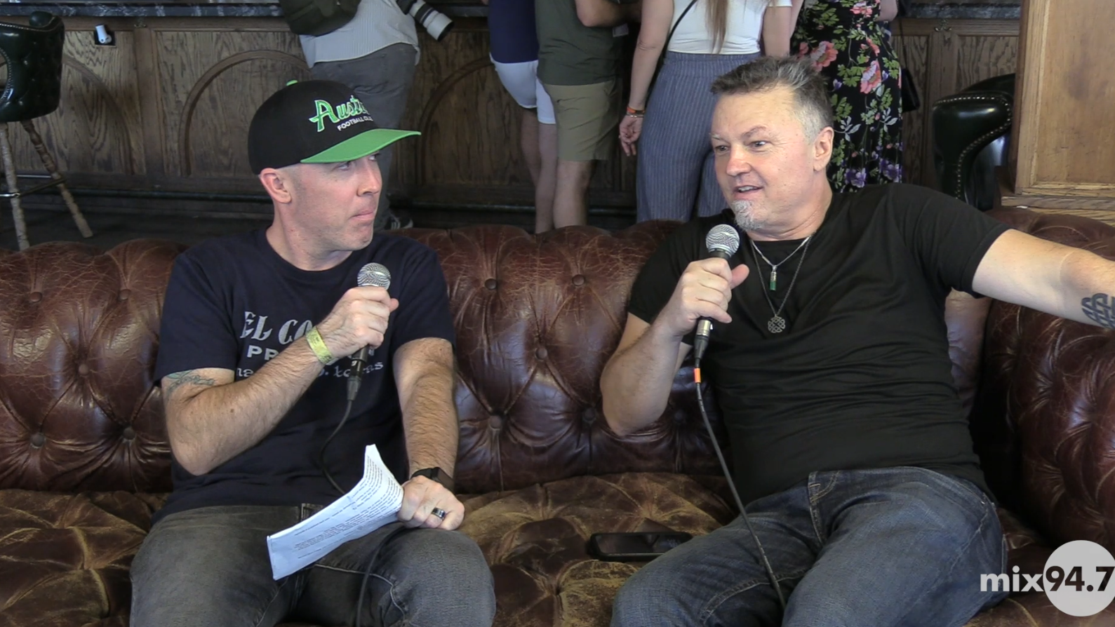 Sean Mack Backstage at West of The Fest with Edwin McCain