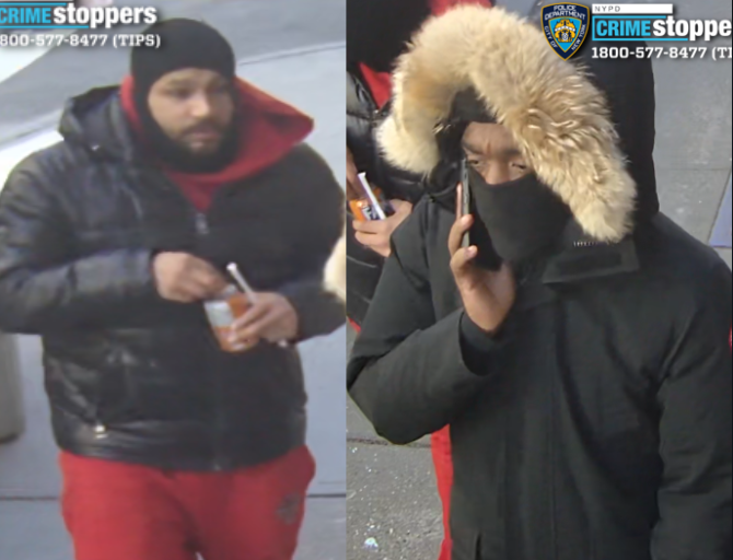 Two men accused of dragging a 58-year-old man from the driver's seat in a carjacking outside Central Park last month.