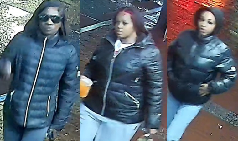 Three women sought in assault.