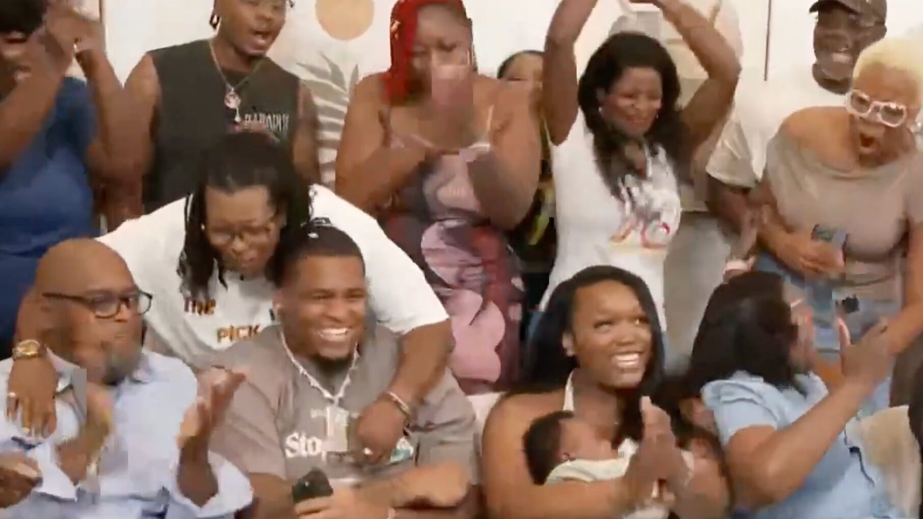 Look: Kelvin Banks picked to Saints with tears, joy … and some baby puke
