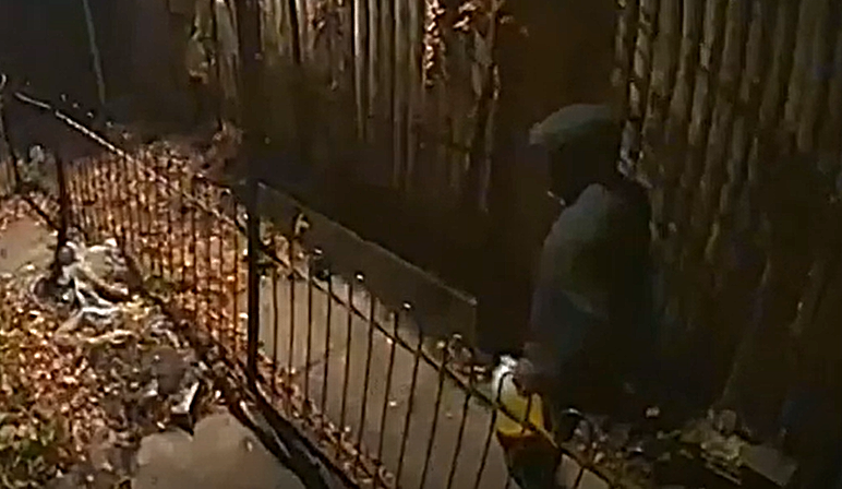 Video of a homicide by arson suspect