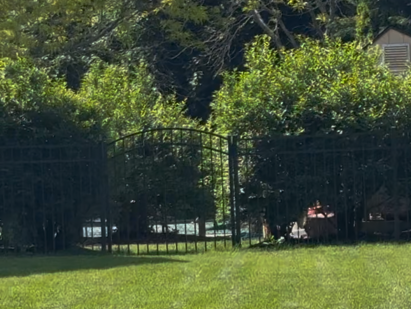 aThe body was found in a pool behind the home
