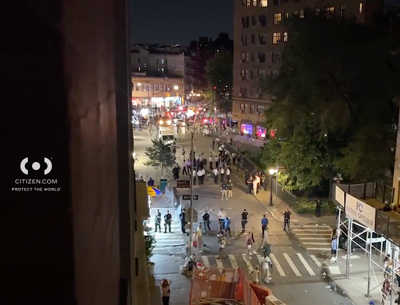 The NYPD investigated overnight and into Monday morning