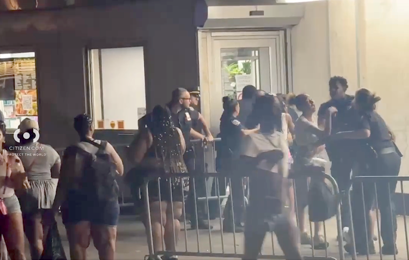 Several people were seen distraught at the shooting scene