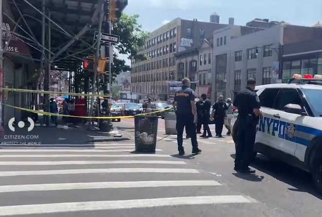 Six people were injured after a fleeing driver hits a pedestrian and scaffolding in the Bronx