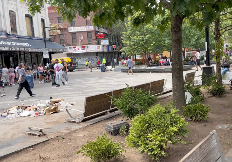 Residents say trash litters the area and conditions are "intolerable"
