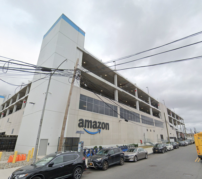 Amazon facility in Maspeth, Queens.