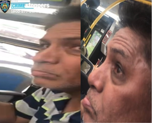 Groper sought for repeatedly touching and following a man on a Queens bus.