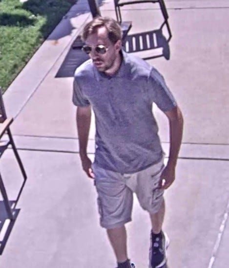 Security footage of suspect