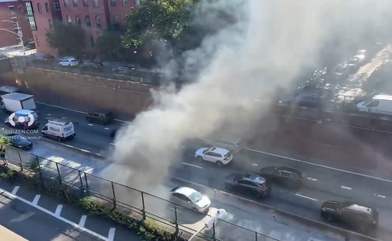 A 30-year-old motorcyclist is dead after a hit-and-run on the Brooklyn-Queens Expressway Wednesday morning.