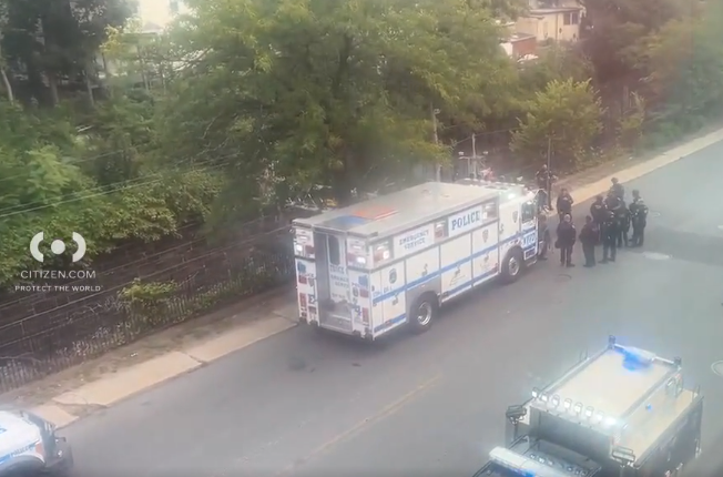NYPD officers, suspects exchange gunfire after a robbery at a Gulf gas station in Westchester.