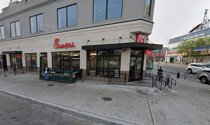Bronx Chick-fil-A located at 201 East Fordham Rd., in Fordham Heights.