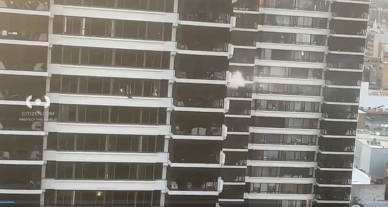 Fire at high rise building in East Harlem
