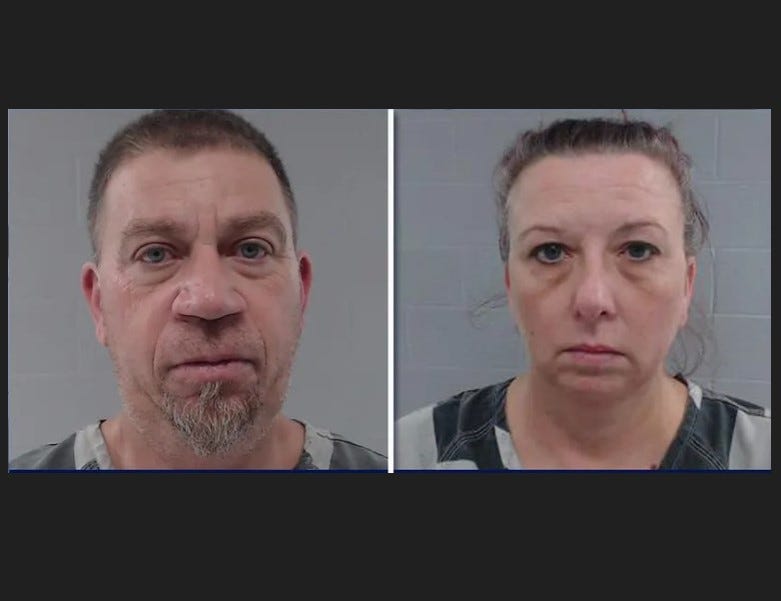 The parents — identified as December Marie Mitchell and Jonathan James Mitchell — were arrested and charged with tampering with or fabricating physical evidence with intent to impair a human corpse.