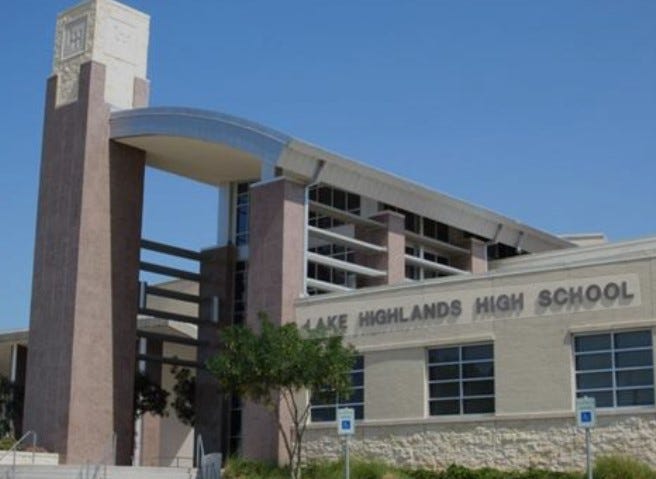 A student was stabbed and another arrested for bringing a gun to campus during two separate incidents Wednesday at Lake Highlands High School in the Richardson Independent School District.