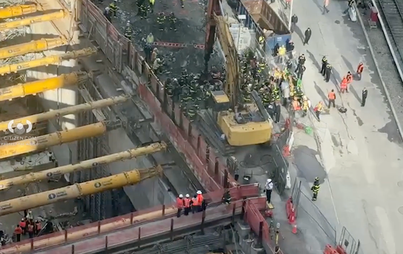 A worker died after falling over 100 feet at a Hudson Yards construction site on Thursday morning.