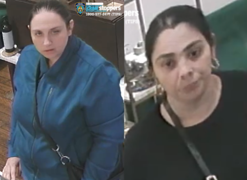 Two women snatch over $6K in jewelry from a Brooklyn shop.