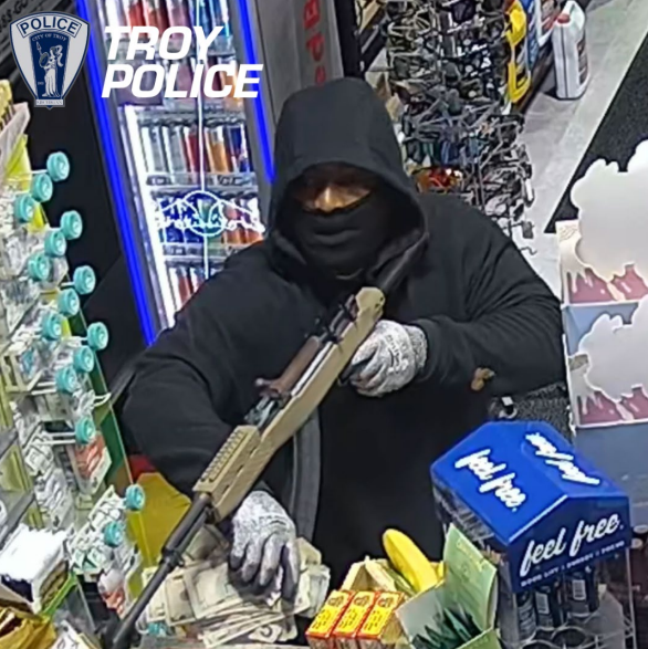 Troy armed robbery suspect