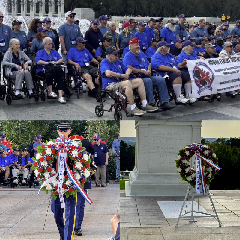 The recent Honor Flight to Washington, D.C.