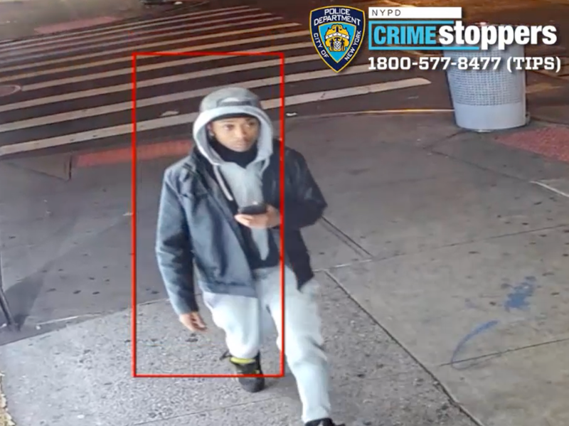 The NYPD release surveillance images Friday of the suspect in last Saturday's shooting in Crown Heights