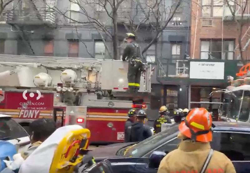 Upper East Side apartment fire leaves eight injured, one critically. 
