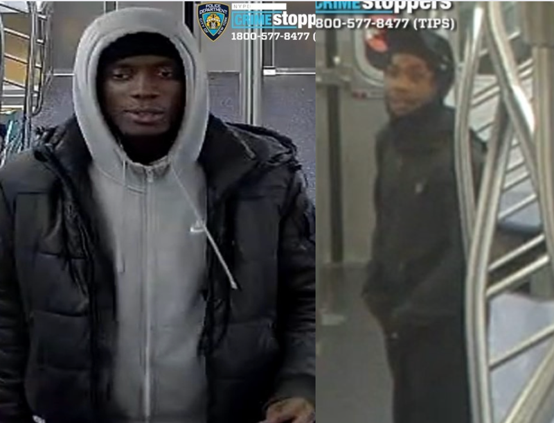 Two men sought in separate attacks inside Brooklyn subway stations.