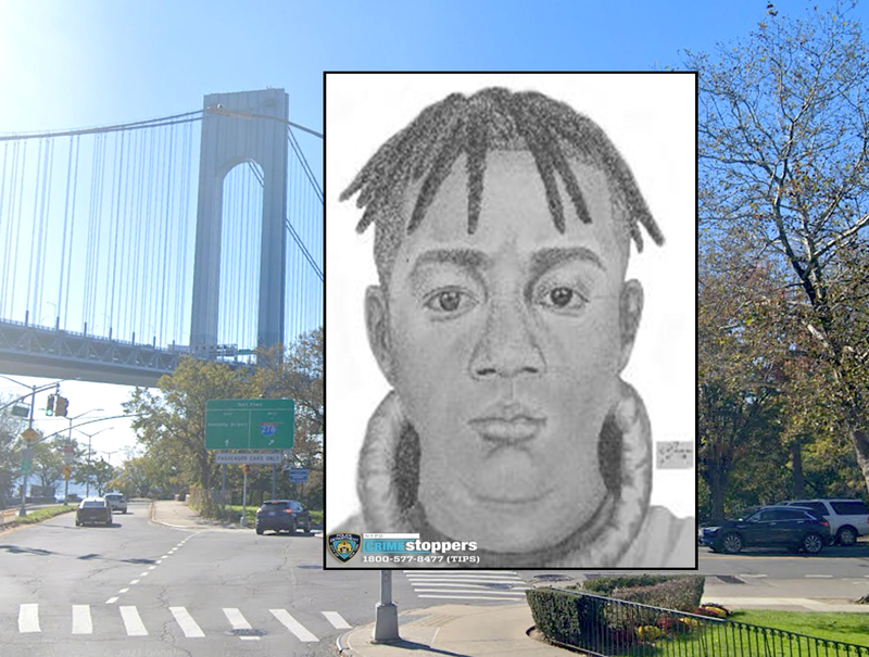 Police are searching for a sex attacker who assaulted a man at a park in Bay Ridge