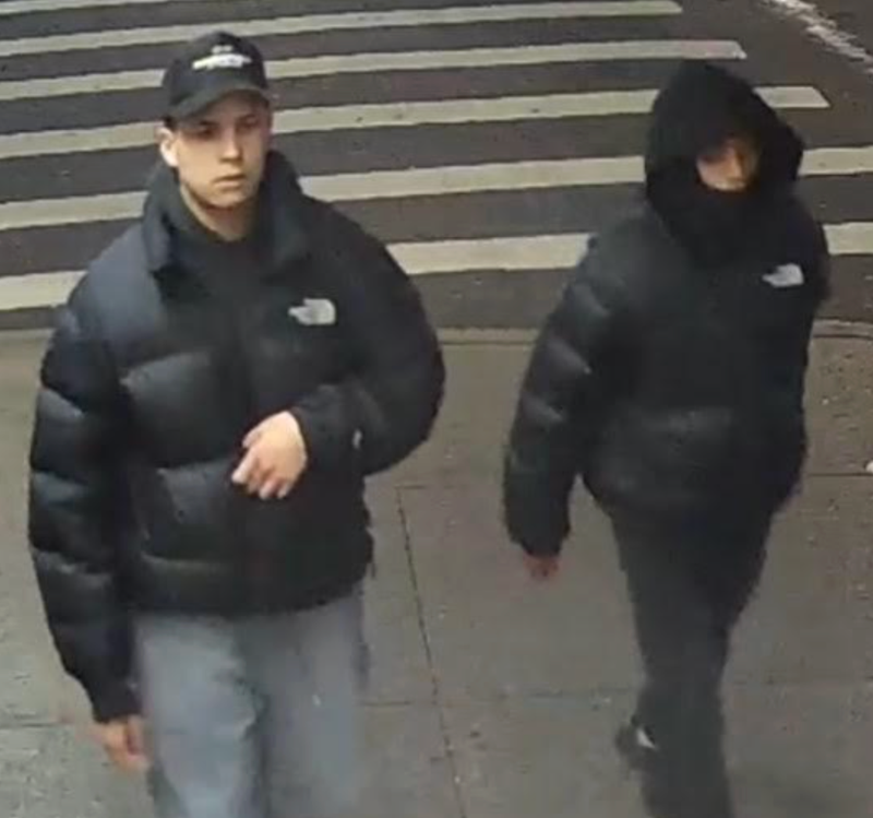 Two men wanted for targeting women in string of Brooklyn robberies.