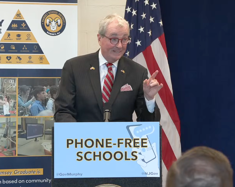 “We’re going to rid our classrooms of needless distractions, ” Murphy said, “and encourage our children to be more attentive, engaged during the school day”
