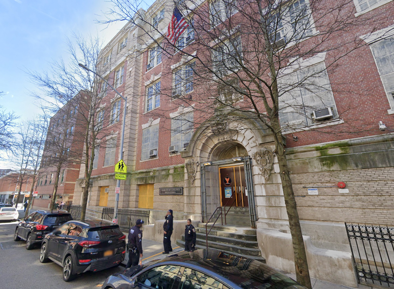 A student wanted for reckless endangerment was busted with a loaded gun at Harlem Renaissance High School on Monday