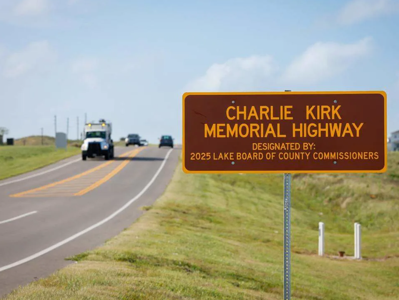Last September, a county commission in Lake County, Florida, northwest of Orlando designated a Charlie Kirk Memorial Highway.
