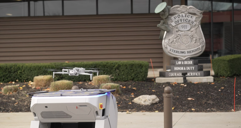 A snapshot of the new first responder drones in Sterling Heights