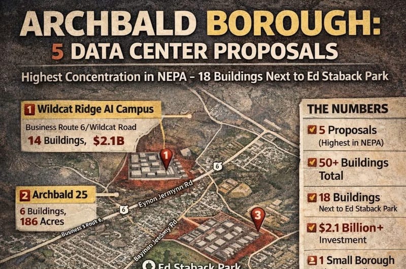 Archbald to hold second hearing on massive data center plan