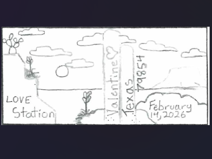 A small West Texas town is once again spreading Valentine’s Day cheer nationwide, as the Valentine Post Office begins offering its annual special postmark for 2026.