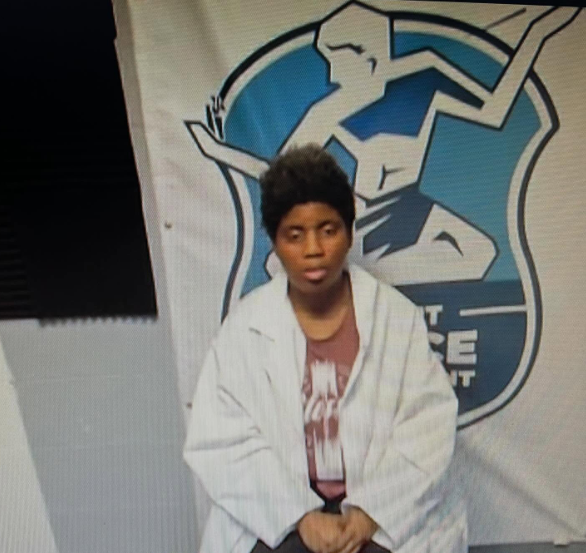 Tonya Johnson is arraigned via video in 36th District Court