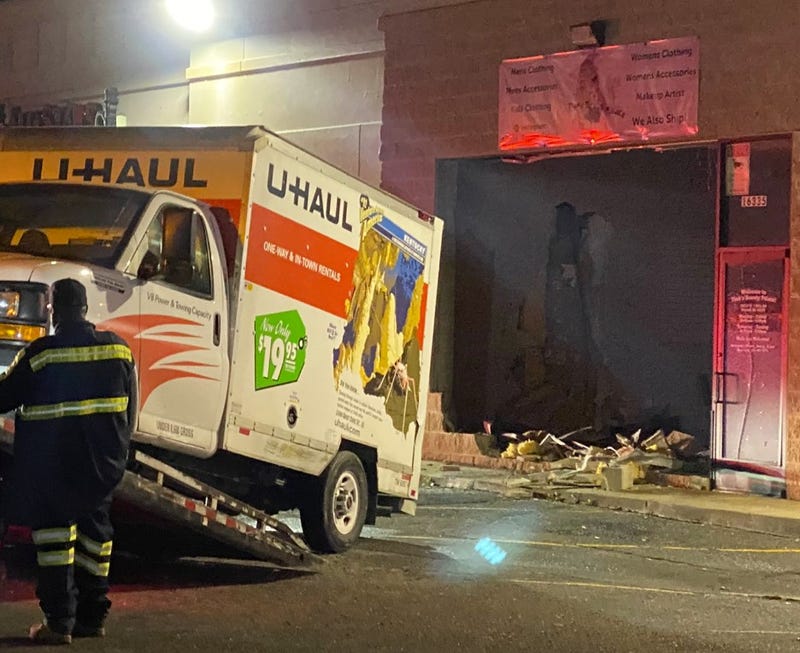 Destroyed business and towing a U-Haul