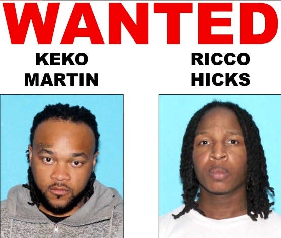 Wanted Keko Martin and Ricco Hicks
