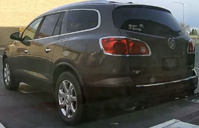 The stolen vehicle has unknown paper license plates from Georgia.