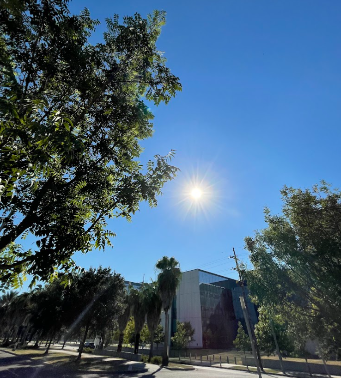 It is hot this summer in Louisiana. 
