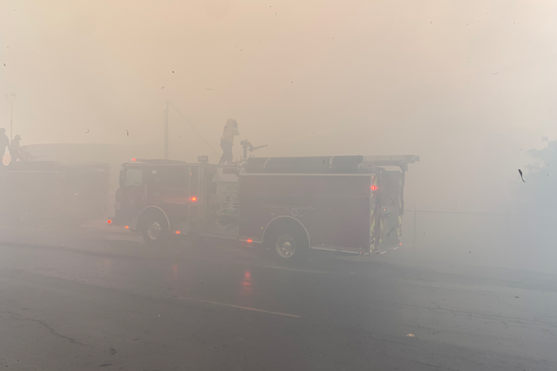 The Contra Costa County Fire Protection District is battling a vegetation fire in Pittsburg near decommissioned powerplant.