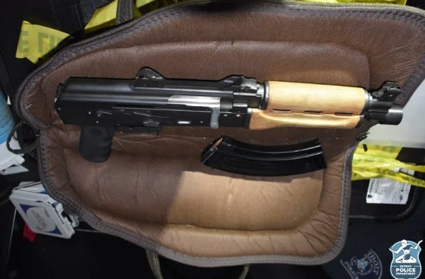 A weapon belonging to a former Detroit Police Officer that was used in a shooting