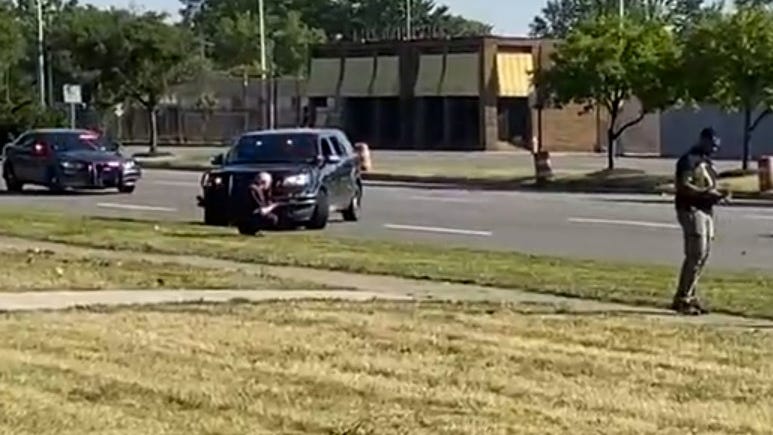 Driver arrested after hitting, killing jogger in hit-and-run on Woodward Avenue in Detroit