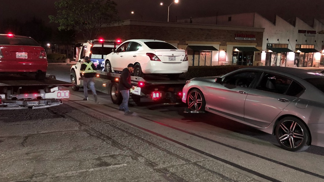Police: 60 vehicles towed, 'fireworks and bottles' thrown at officers in Oakland sideshow