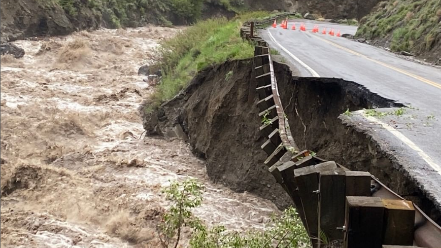 Yellowstone National Park closed to visitors after 'unprecedented' rainfall and flooding