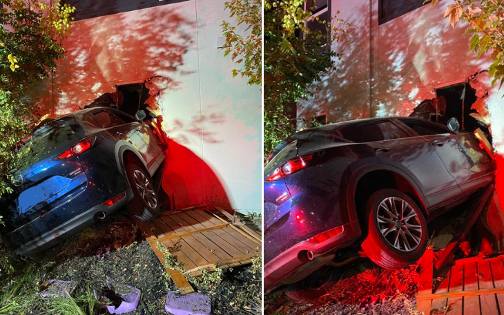 Officials responded to reports of a car accident Saturday morning.