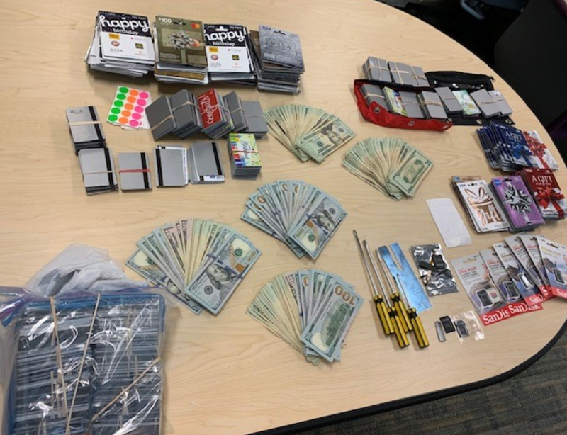 Two were arrested in Fremont for multiple felonies.